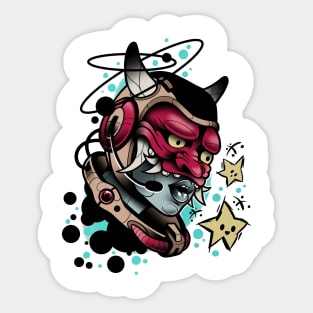 hannya cyber Sticker